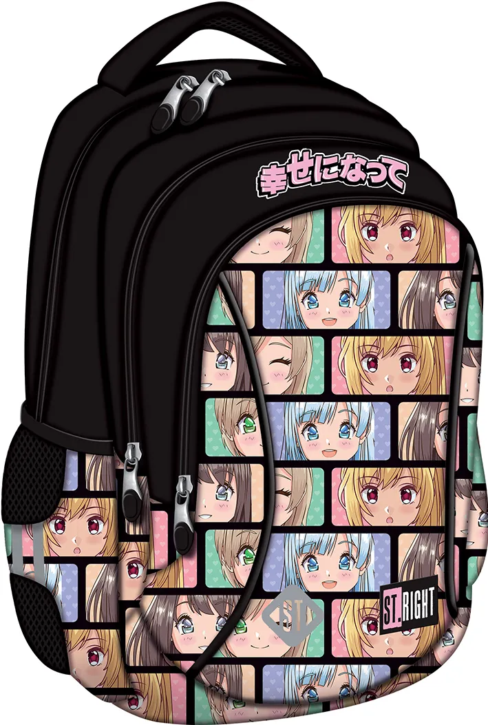 Ghiozdan BP26 ST Right Colour Anime 3 compartimente, 39x27x17 cm