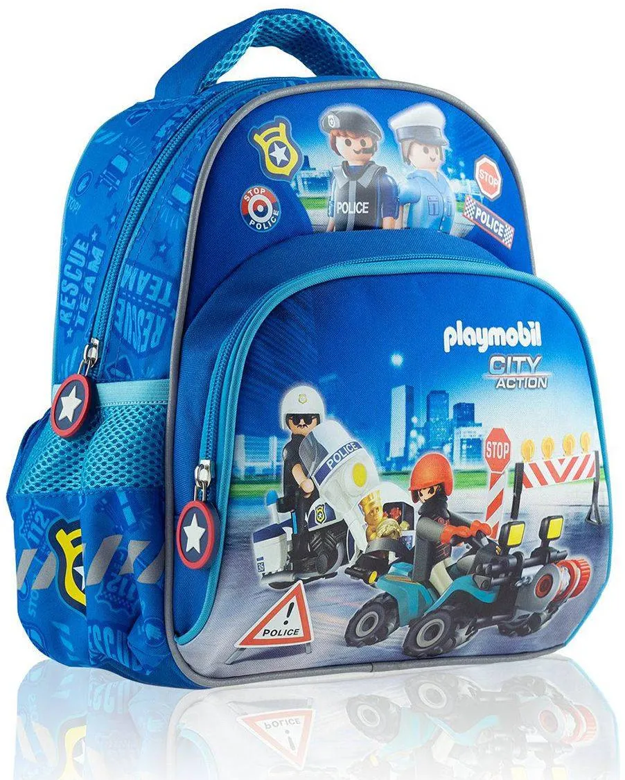 Ghiozdan scolar Astra, 1 compartiment, Playmobil Politie