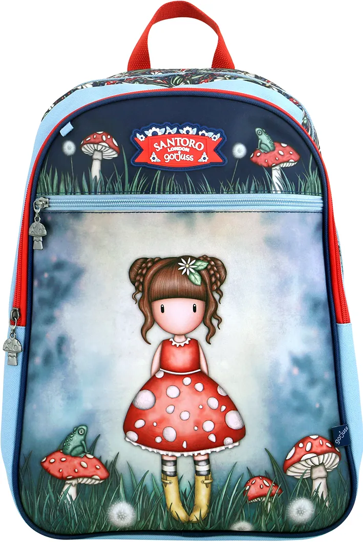 Ghiozdan Gorjuss, Little Mushroom, 1 compartiment, 33x43x20 cm