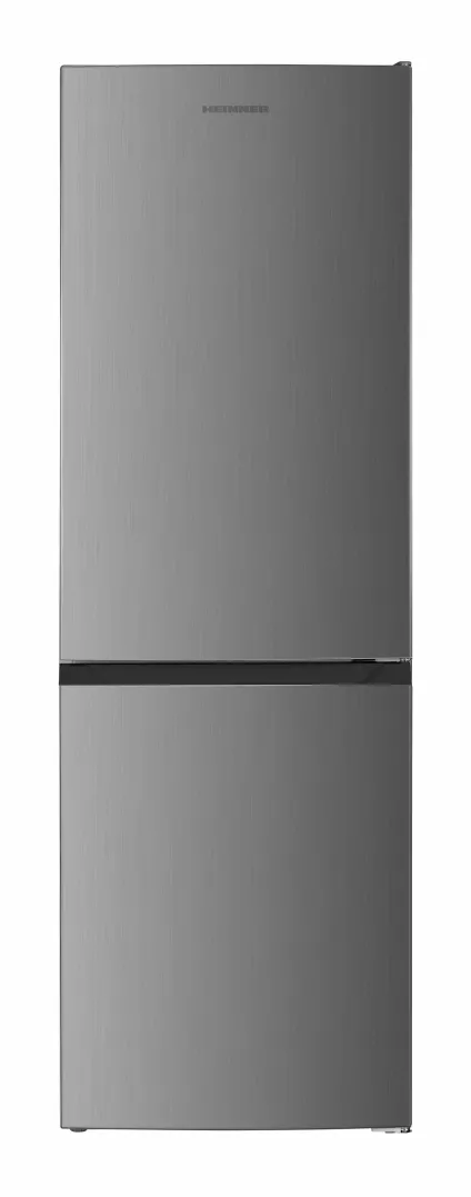 Combina frigorifica HEINNER HCNF-HM400INVXE++, 400 L, Clasa E, Control electronic LED, Super congelare, Lumina LED, H 186 cm, Inox