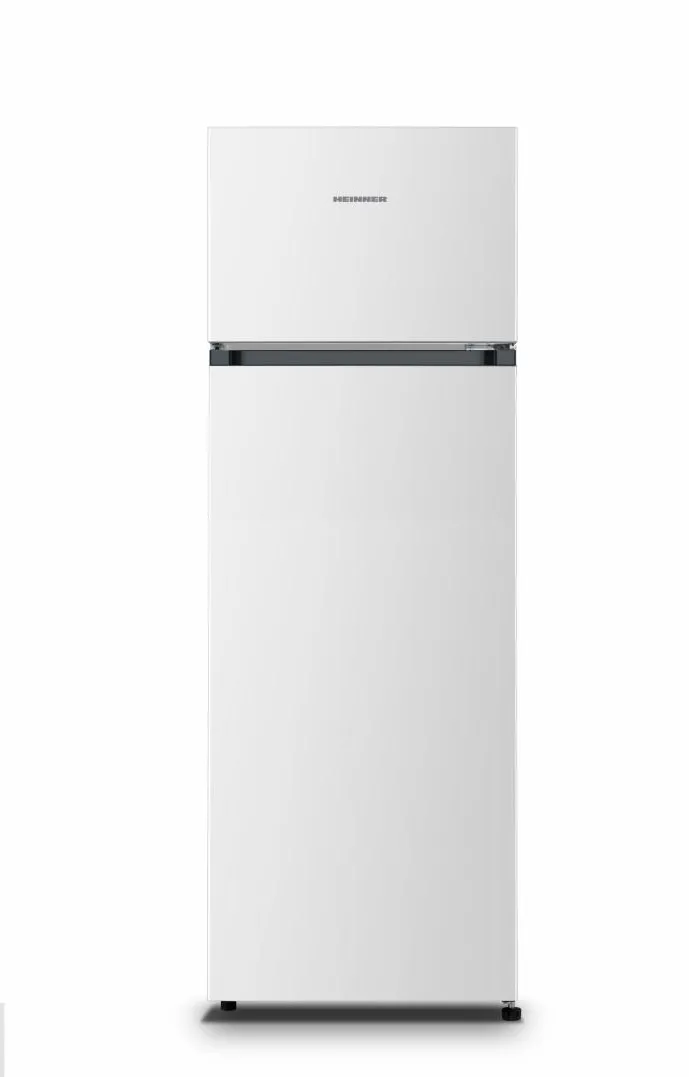 Frigider cu doua usi HF-HS243E++, 243 l, Clasa E, Lumina LED, Usi reversibile, H 161 cm, Alb