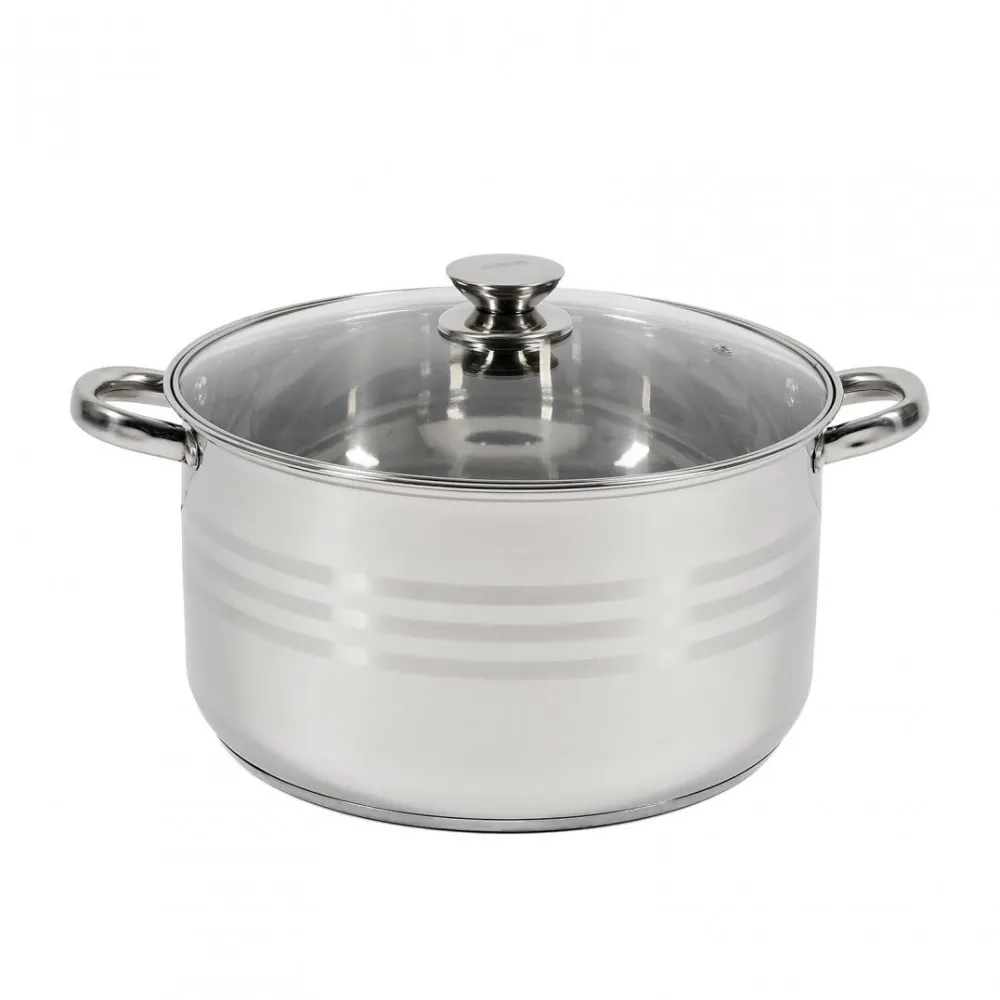 Oala INOX+capac, 30X17 cm, 12 l, Myra
