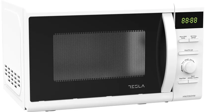 Cuptor microunde Tesla MW2060MW, 20L, Digital, grill 1000W, alb