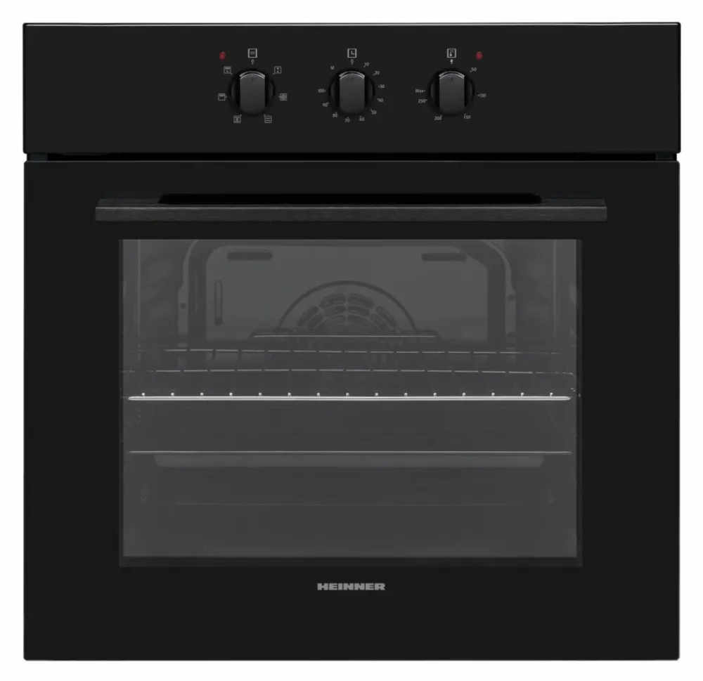 Cuptor incorporabil HBO-V656GC-BK, Electric, 65 l, 6 functii, Multifunctional, Grill, Ventilatie, Timer, Clasa A, Negru