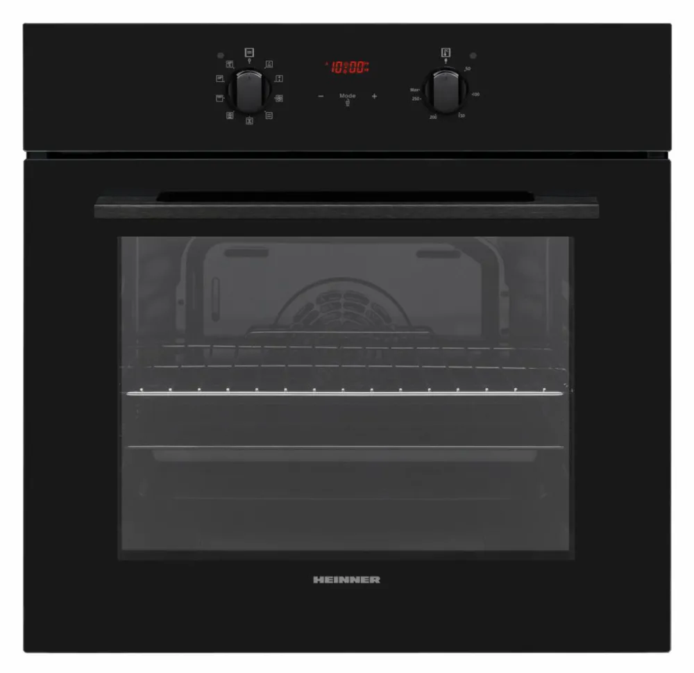 Cuptor incorporabil HBO-V659GCD-GBK, 65 l, 9 functii, Multifunctional, Grill, Ventilatie, Timer, Display touch, Clasa A, Sticla neagra