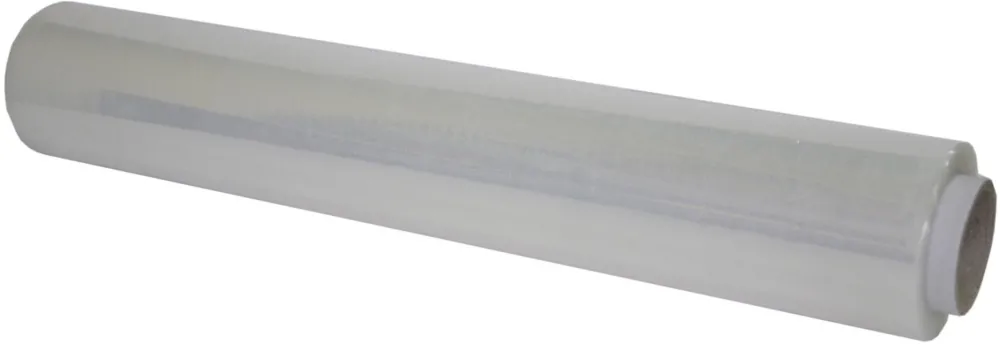 Folie stretch manuala, transparenta, 20 microni, 2.4kg brut, 1.75kg net, tub 0.65kg