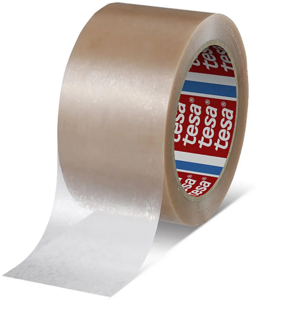 Banda filmica din PVC pentru ambalare tesa 4104 50mm x 66m transparenta