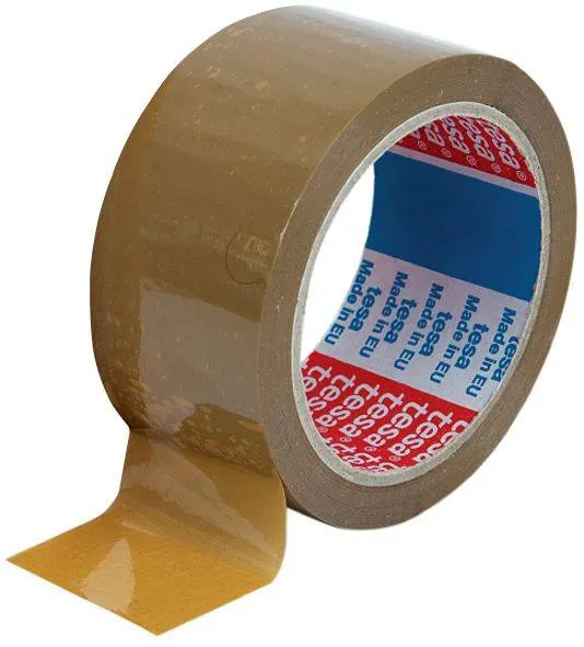 Banda adeziva Tesa, 48 mm x 66 m, maro