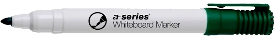 Marker pentru tabla A-series, varf rotund, 2 mm, verde