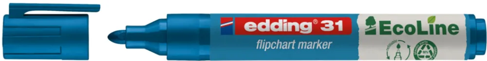 Marker flipchart Edding, Ecoline 1.5-3 mm, albastru