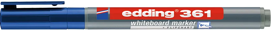 Marker pentru tabla Edding 361, corp plastic, varf 1 mm, albastru