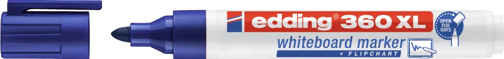 Marker Edding 360XL pentru tabla, varf 1.5-3 mm, albastru