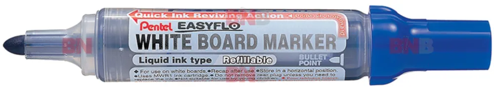 Marker pentru tabla Pentel Easyflo, varf rotund 6 mm, rosu
