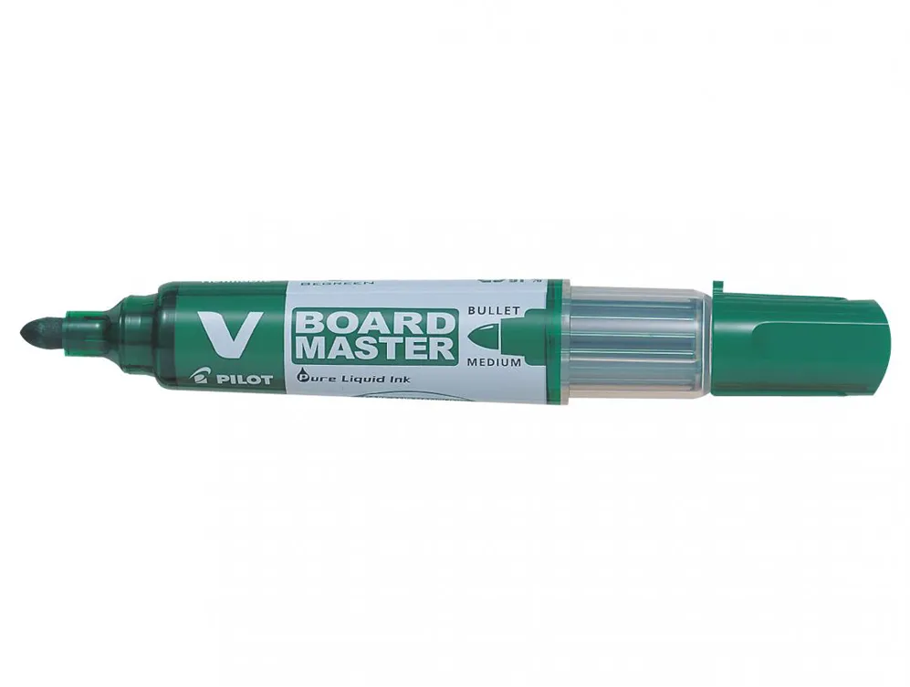 Marker pentru tabla Pilot V-Board, varf rotund, 2.3-6 mm, verde