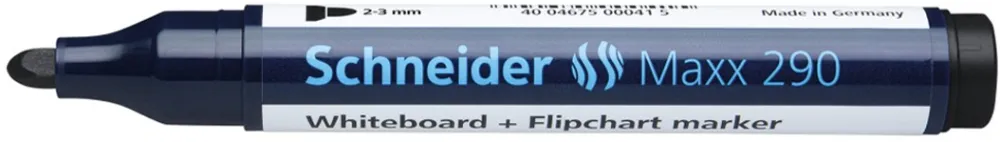 Marker pentru tabla Schneider Maxx 290, varf rotund 2-3 mm, negru