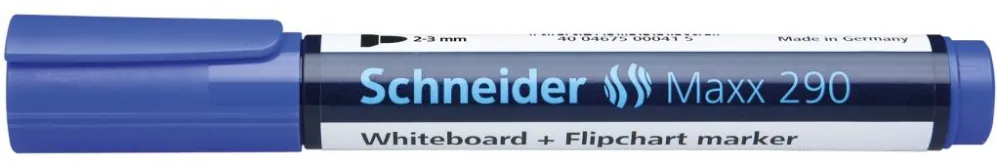 Marker pentru tabla Schneider Maxx 290, varf rotund 2-3 mm, albastru