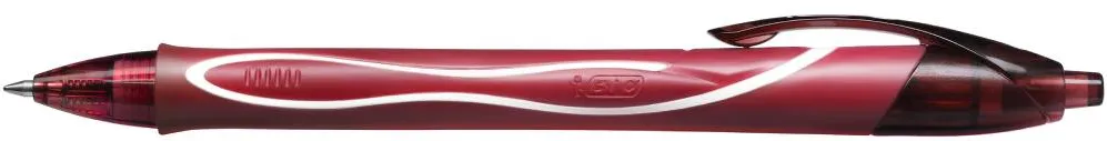 Roller cu gel BIC, Gelocity Quick Dry, 0.7 mm, scriere rosie