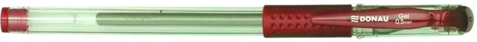 Roller cu gel, Donau, 0.5 mm, plastic, rosu