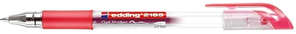 Roller cu gel, Edding, Cristal Jelly 2185, 0.7 mm, plastic, rosu