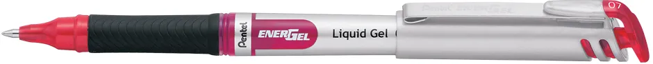 Roller cu gel, Pentel, Energel, 0.7 mm, plastic, rosu