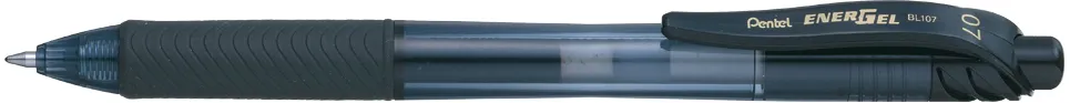 Roller cu gel, Pentel, Energel X, 0.7 mm, plastic, negru