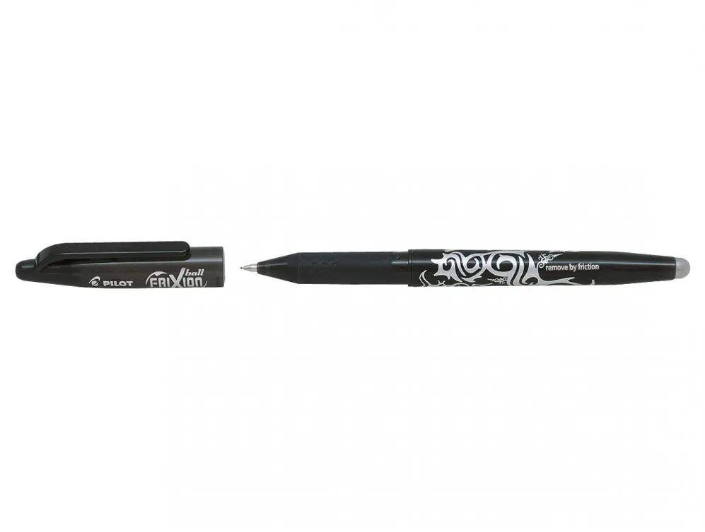 Roller cu gel Pilot Frixion Ball, fara mecanism, 0.7 mm, negru