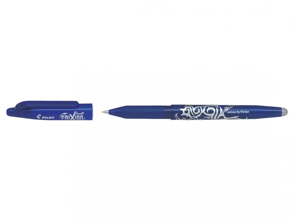 Roller cu gel Pilot Frixion Ball, fara mecanism, 0.7 mm, albastru