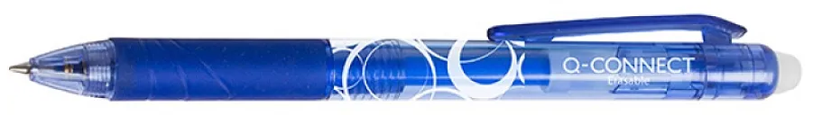 Roller cu rescriere Q-Connect Erasable, 0.7 mm, albastru