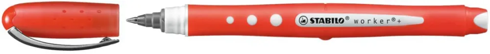 Roller cu cerneala, Stabilo, Bionic Worker Colorful, 0.5 mm, plastic, rosu