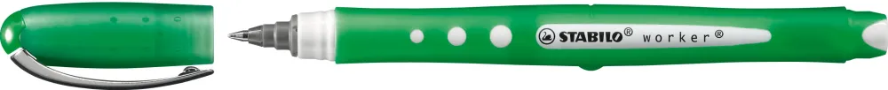 Roller cu cerneala, Stabilo, Bionic Worker Colorful, 0.5 mm, plastic, verde