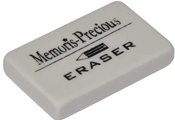 Radiera alba Memoris-Precious, 4.5 x 2.8 x 0.8 cm