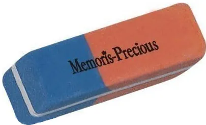 Radiera bicolora Memoris-Precious, 4.2 x 1.4 x 0.8 cm