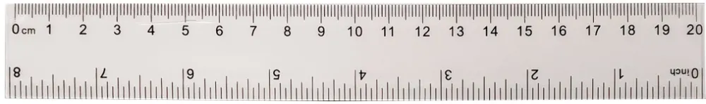 Rigla plastic, 20 cm