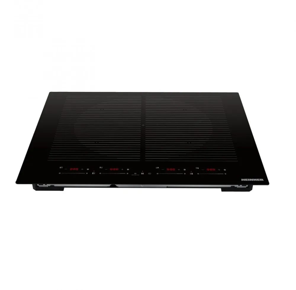 Plita incorporabila HBHI-MQZ4ZB2FXSM, Inductie, 4 zone, Timer, Oprire automata, 7400 W, Sticla Negru