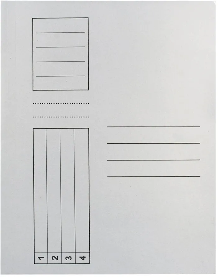 Dosar plic, carton, alb, 10 bucati/set