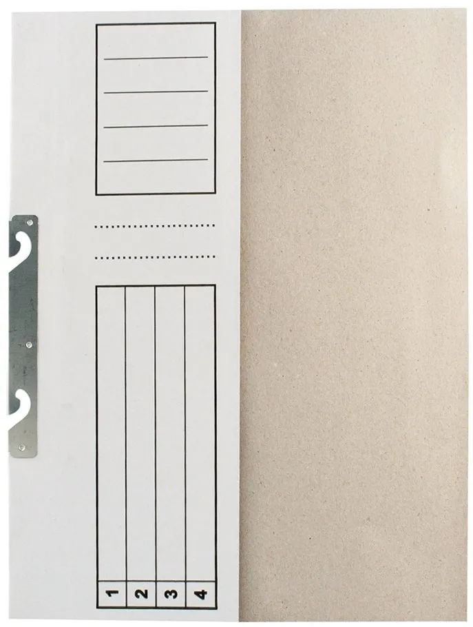 Dosar de incopciat 1/2, carton, alb, 10 bucati/set