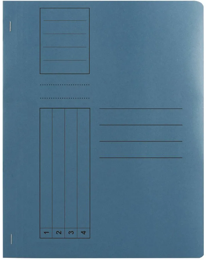 Dosar plic Basic, carton, albastru, 10 bucati/set