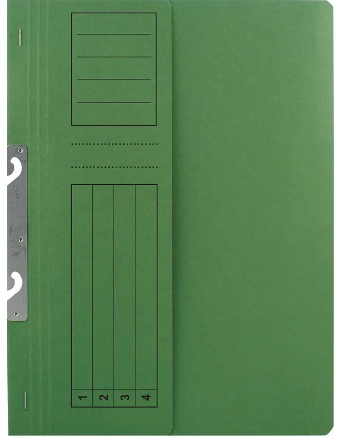 Dosar incopciat 1/2 Basic, carton, vernil, 10 bucati/set