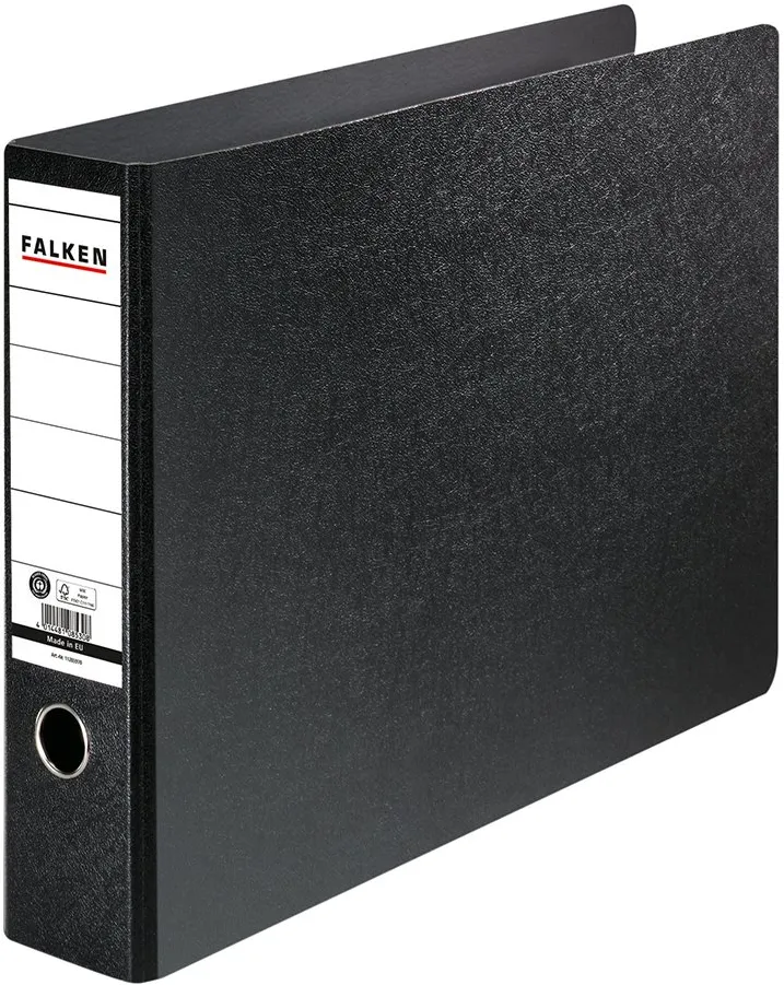 Biblioraft Falken,75 mm, format A3, negru