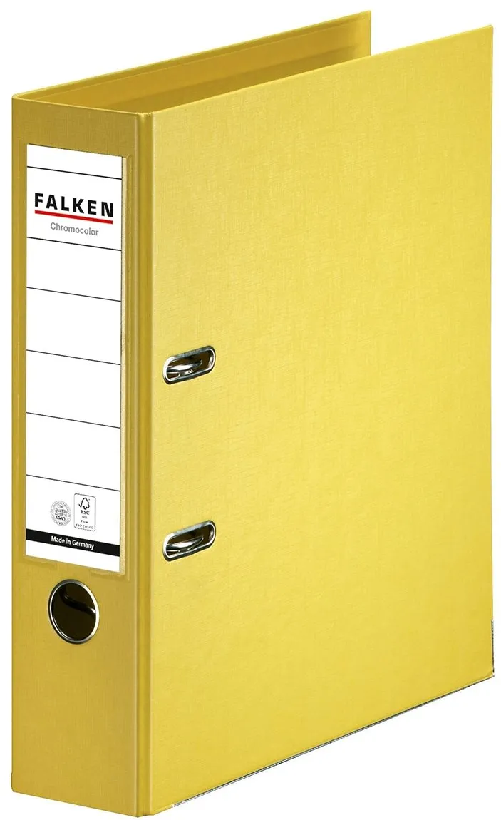 Biblioraft Falken Chromocolor, 80 mm, galben
