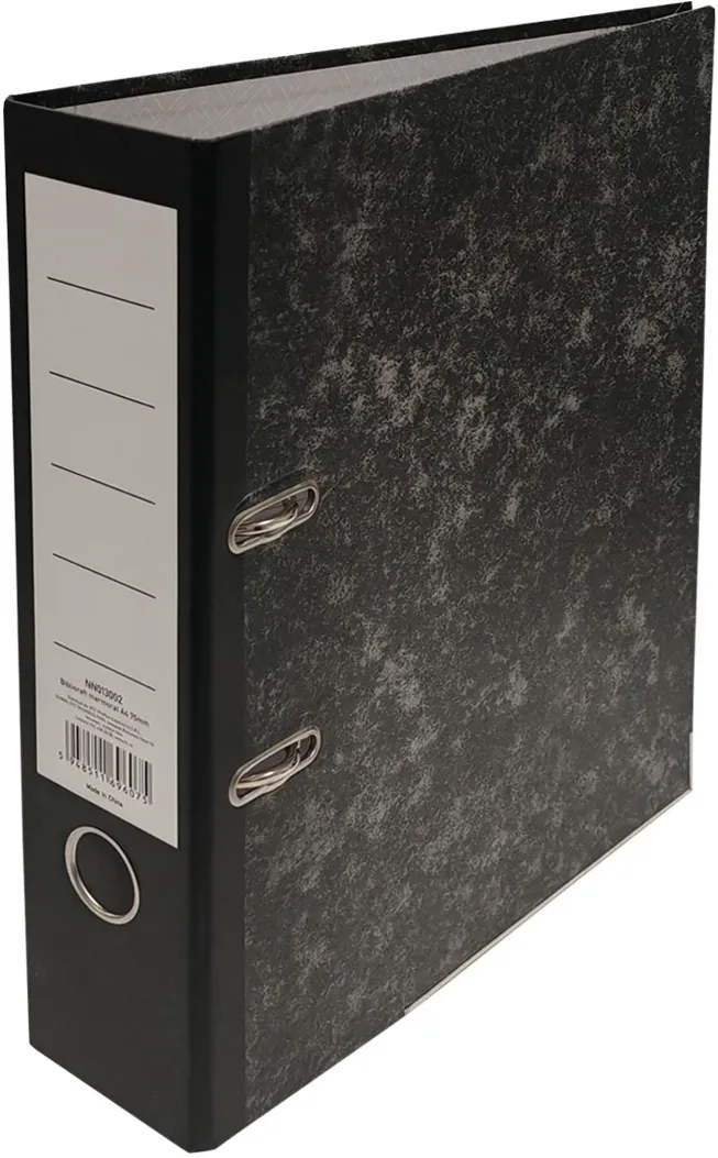 Biblioraft marmorat, A4, 75 mm, mecanism nemontat
