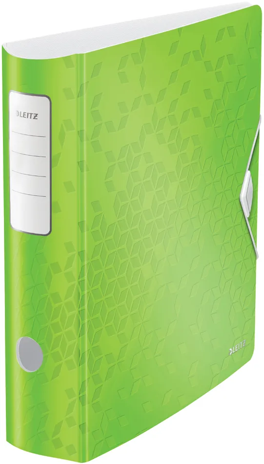 Biblioraft Leitz Active WOW 180°, A4, 75 mm, polyfoam, verde metalizat