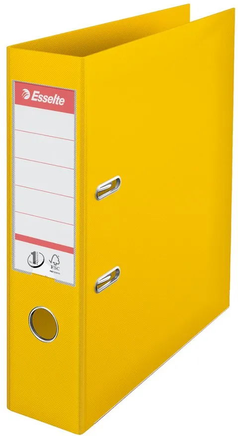 Biblioraft Esselte No.1 Power, PP/PP, A4, 75 mm, galben