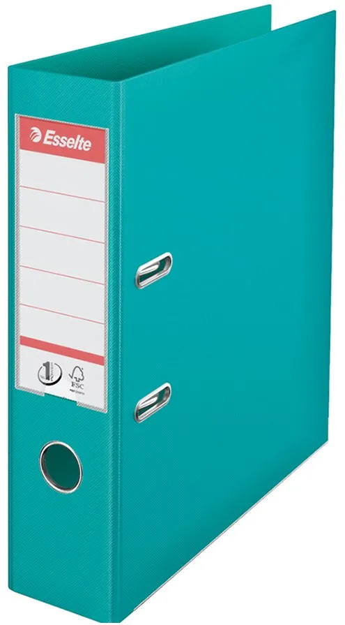 Biblioraft Esselte No.1 Power, PP/PP, A4, 75 mm, turcoaz