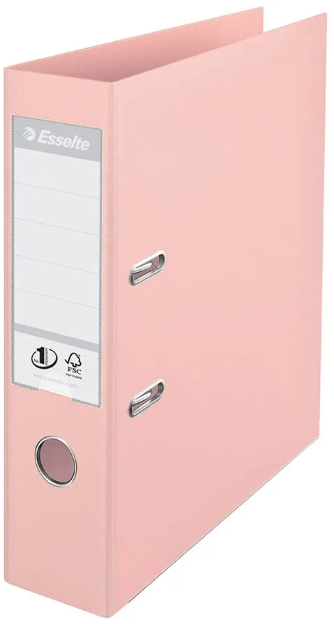 Biblioraft Esselte No.1 Power, PP/PP, A4, 75 mm, culoarea piersicii