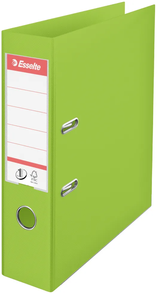 Biblioraft Esselte No.1 Power, PP/PP, A4, 75 mm, VIVIDA verde