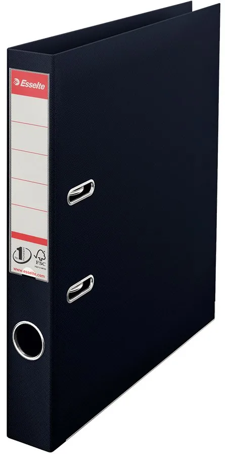 Biblioraft Esselte No.1 Power, PP/PP, A4, 50 mm, VIVIDA negru