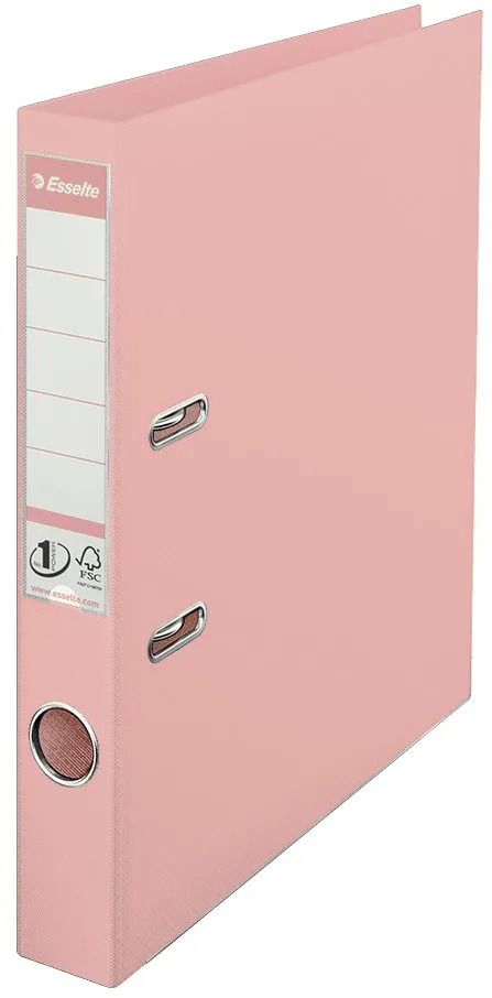 Biblioraft Esselte No.1 Power, PP/PP, A4, 50 mm, culoarea piersicii