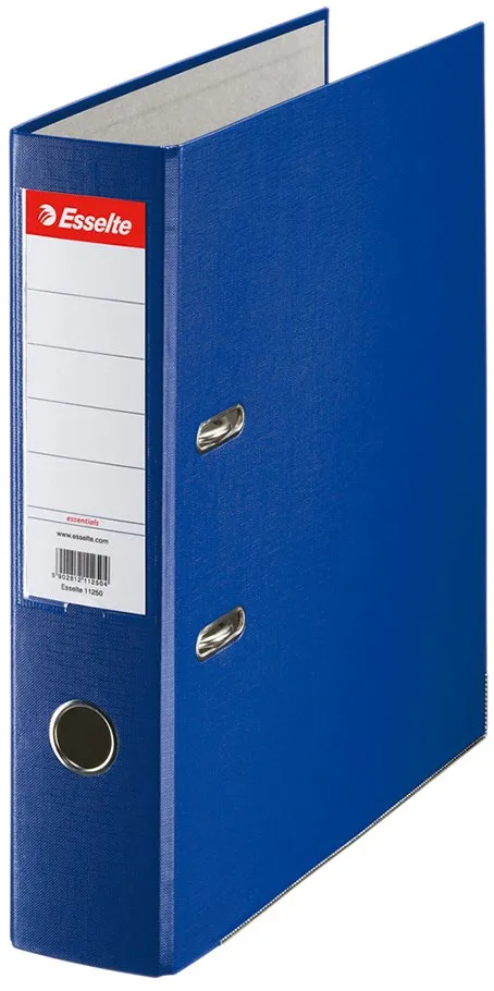 Biblioraft Esselte Economy, PP, A4, 75 mm, albastru