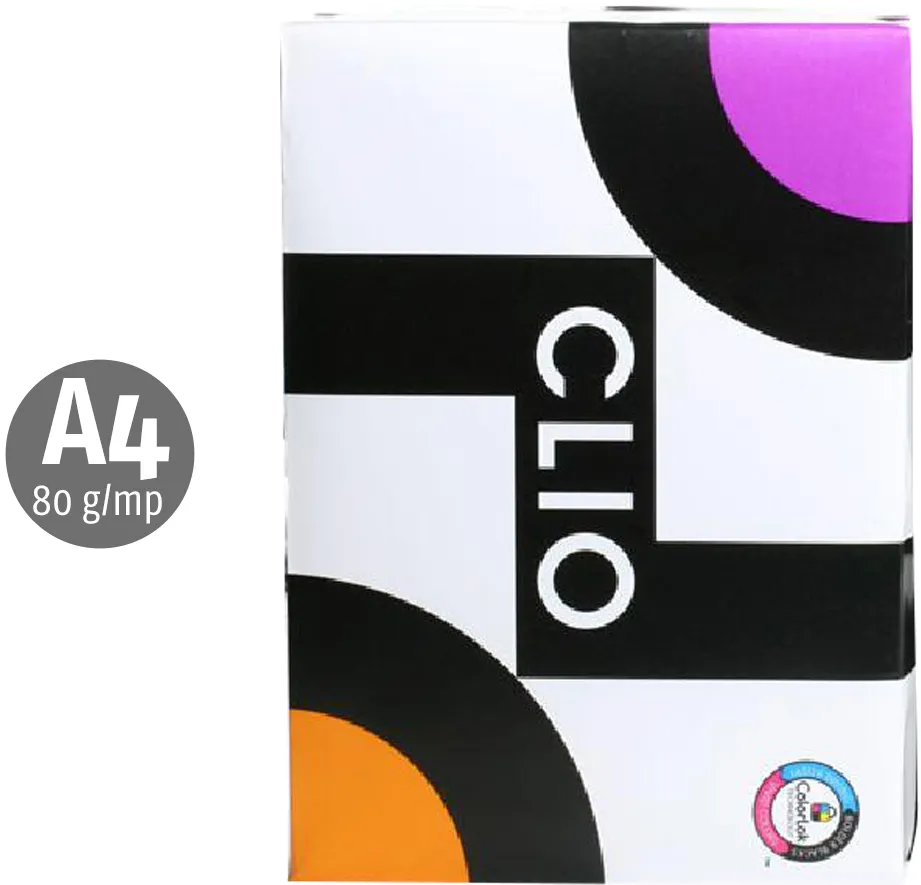 Hartie copiator Clio, A4, 80g, 500 coli/top, 5 topuri/cutie